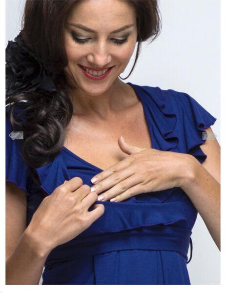 Breastfeeding Dress Blue