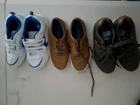 3 x pairs of boys shoes, size 12