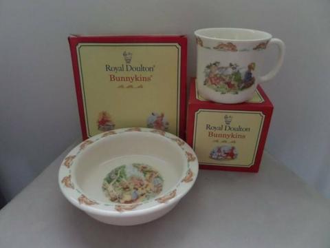 Royal Doulton Bunnykins Bowl and Mug