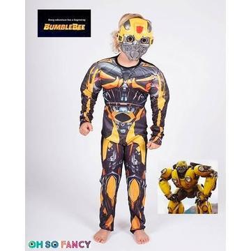 Kids Boys Bumblebee 3D Muscle Superhero Costume Transformers 6