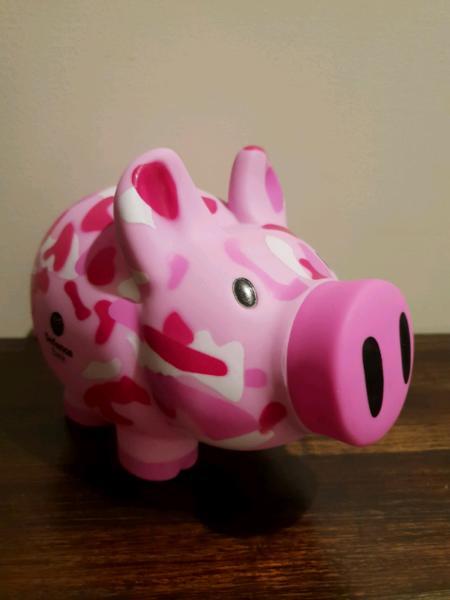 Defence Bank Pink Piggy Bank