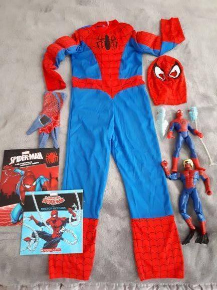 Children's Spiderman Costume, Figures and Books