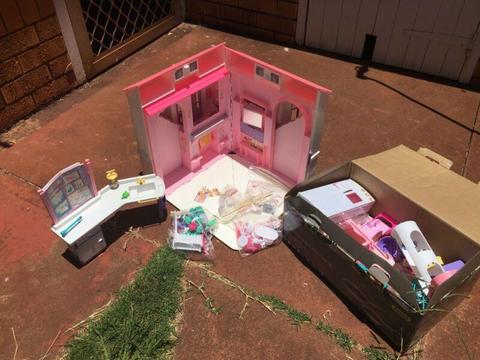 Barbie house and accessories