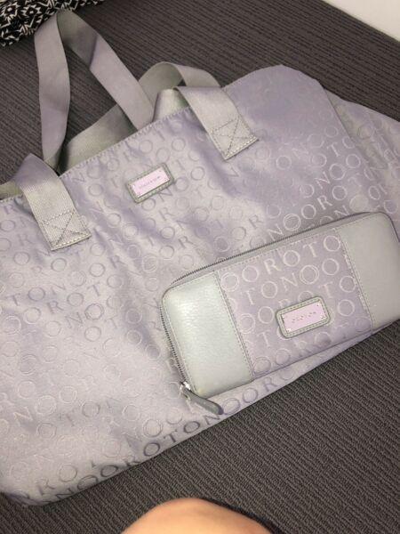 Oroton baby bag & matching purse