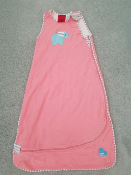 Love to dream sleep bag, 1tog, 4 to 12 months, pink