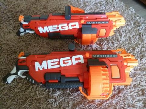 Mega 'Mastadon' Nerf Guns x 2 - Great Condition!