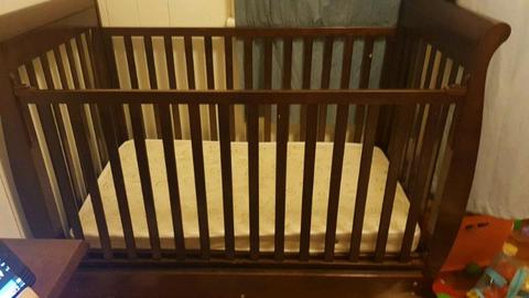 Sleigh style Cot