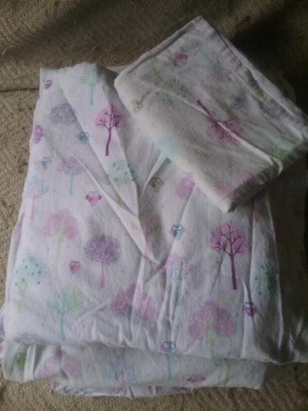 Single bed flannelette sheet set