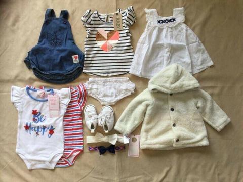 00 BABY GIRL'S OUTFITS!! SOME BRAND NEW!! SAVE $155!!