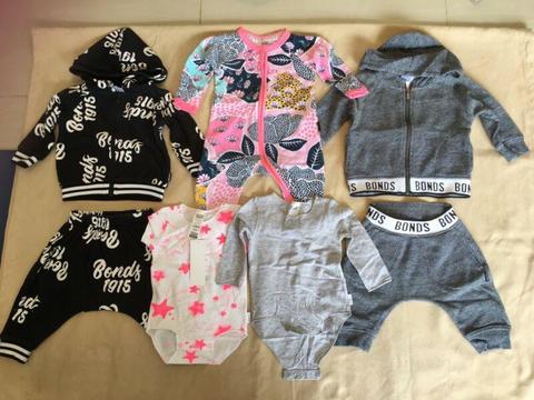 00 BABY GIRL'S BONDS OUTFITS!! ALMOST BRAND NEW!! SAVE $124!!