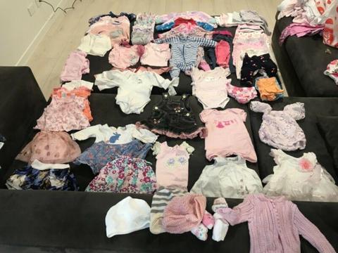 Baby girl clothes from 0000-18 months All seasons