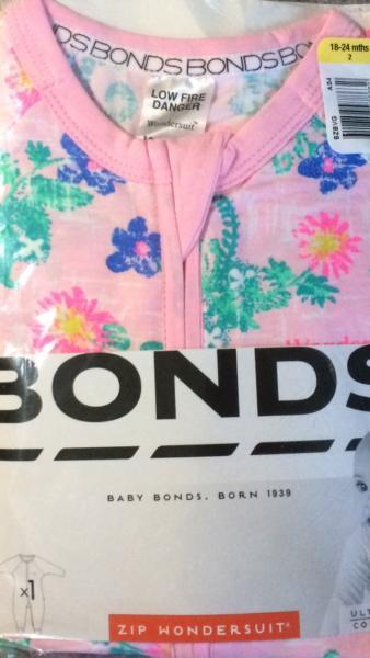 NEW Size 2 Bonds pink floral