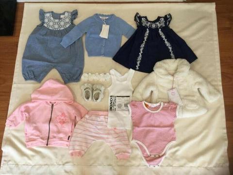 000 BABY GIRL'S OUTFITS! SOME BRAND NEW!! SAVE $192!!