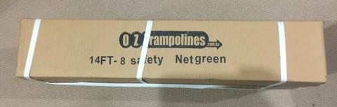 Trampoline safety net