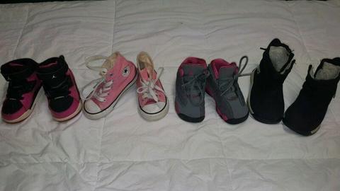 Assorted infant shoes