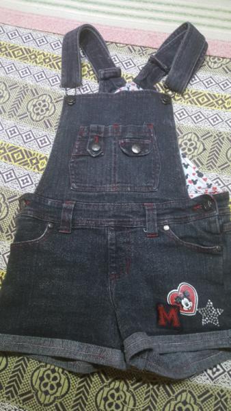 Mickey Mouse kids overalls size 10