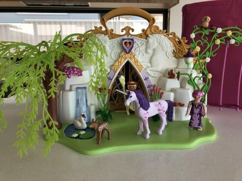Playmobile fairies take along play case. Fairyland play set. As new