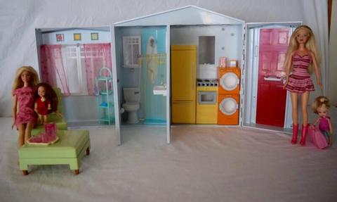 Barbie House with Dolls and Accessories