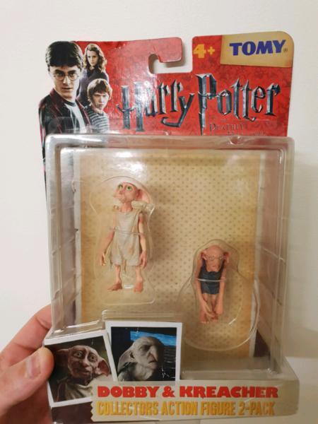 RARE Harry Potter Dobby and Kreacher figures in box