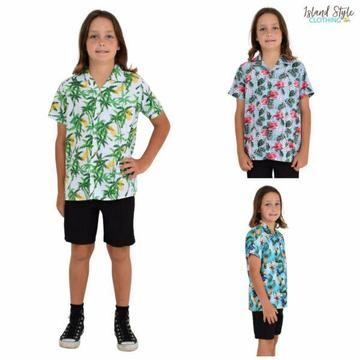 Boys Cotton Hawaiian Shirts