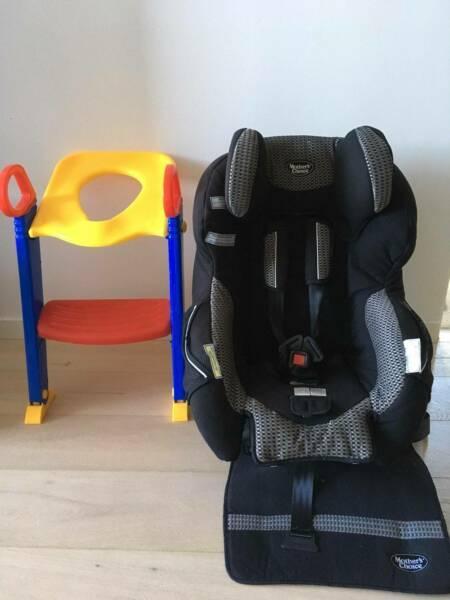 Child's Car Seat and Toilet seat