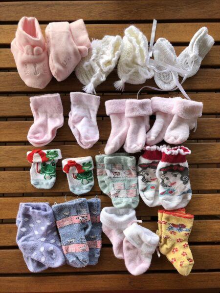 Newborn socks and shoes/slippers