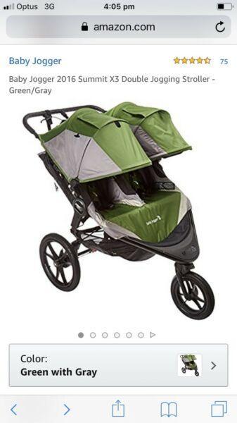 Baby jogger double X3 Summit