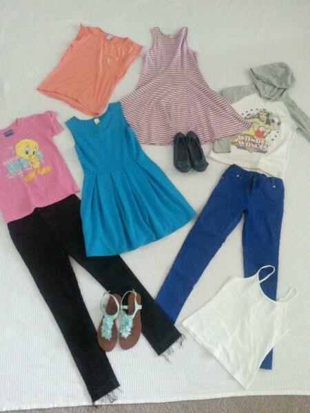 Girls Clothes/ shoes bundle - very good condition