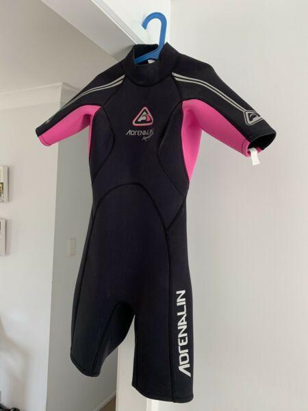 Girls wetsuits x2