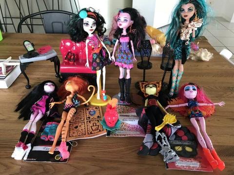 Monster High Dolls & Accessories bundle