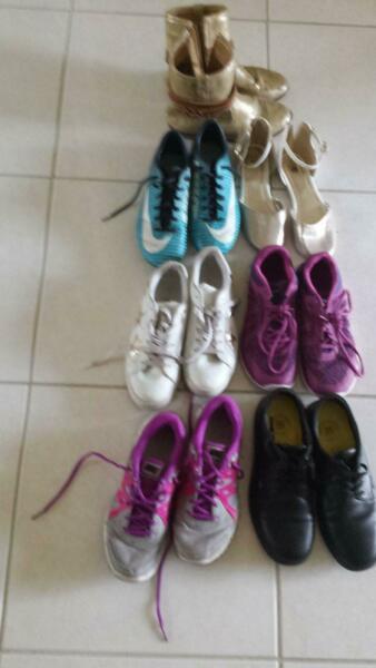 Assorted girls shoes size 5 to 7.5