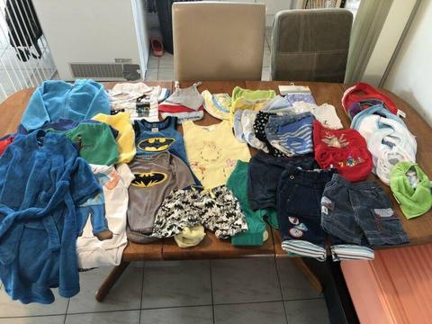 35 items Bulk lot of boys baby toddler clothes 0000 to size 1
