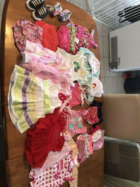 28 items Size 000 baby girls clothes bulk clothes