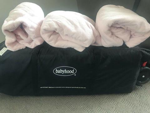 babyhood portacot with bassinet function