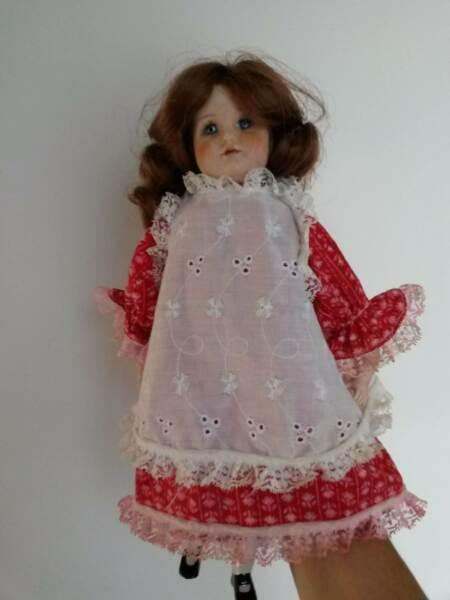 Porcelain doll, hand made, hand painted, handmade clothes