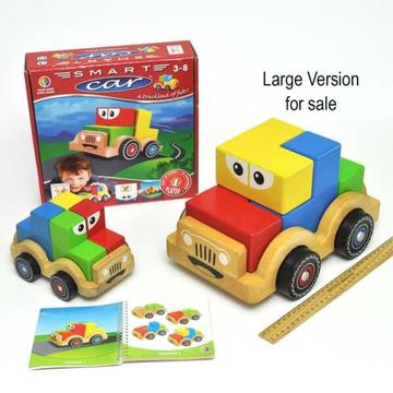 Smart Car - Wooden Construction Puzzle Game - Large Version
