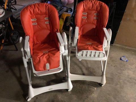 Steelcraft baby high chairs Messina deluxe $100 each