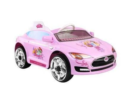 Kids Ride on Car Disney Princess Beautiful Pink Girl Power