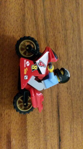 Lego Mini Figure and Bike