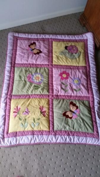 Cot Quilt to suit girl