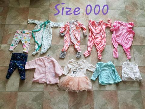 Baby Girls Size 000 Clothes Bundle x 10