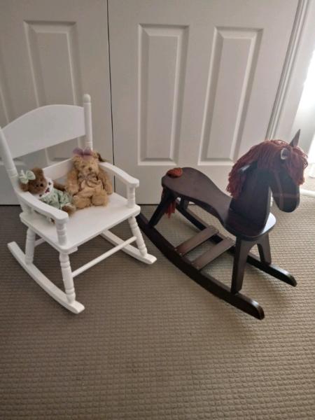 Rocking chair and horse