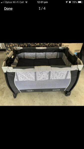 Portable Cot with travel mattress