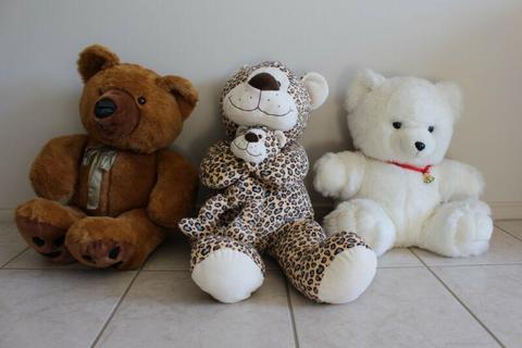 3 Assorted Teddy Bears