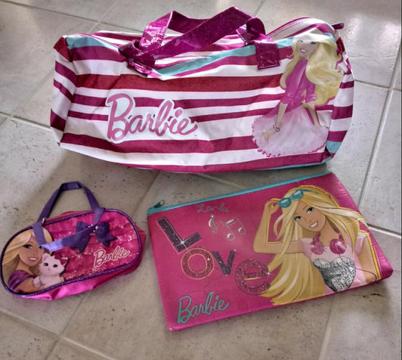 Barbie bags and pencil case