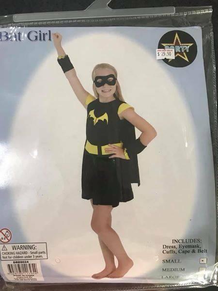 Bat Girl Costume sz small