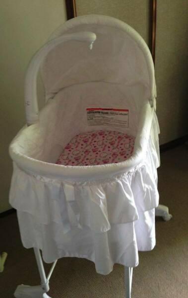 Bassinet, car seat and stroller