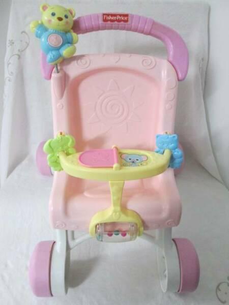 Childs Fisher Price Musical Push Along Stroller
