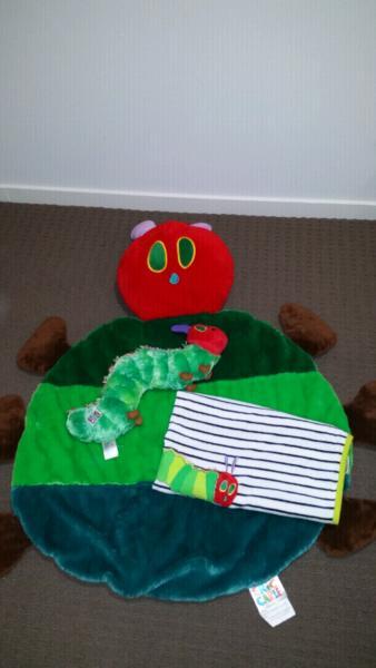 Hungry caterpillar tummy time mat toy and wrap