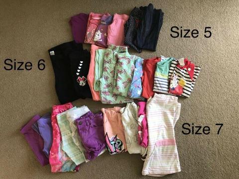 Girls clothes (sizes 5, 6 and 7)
